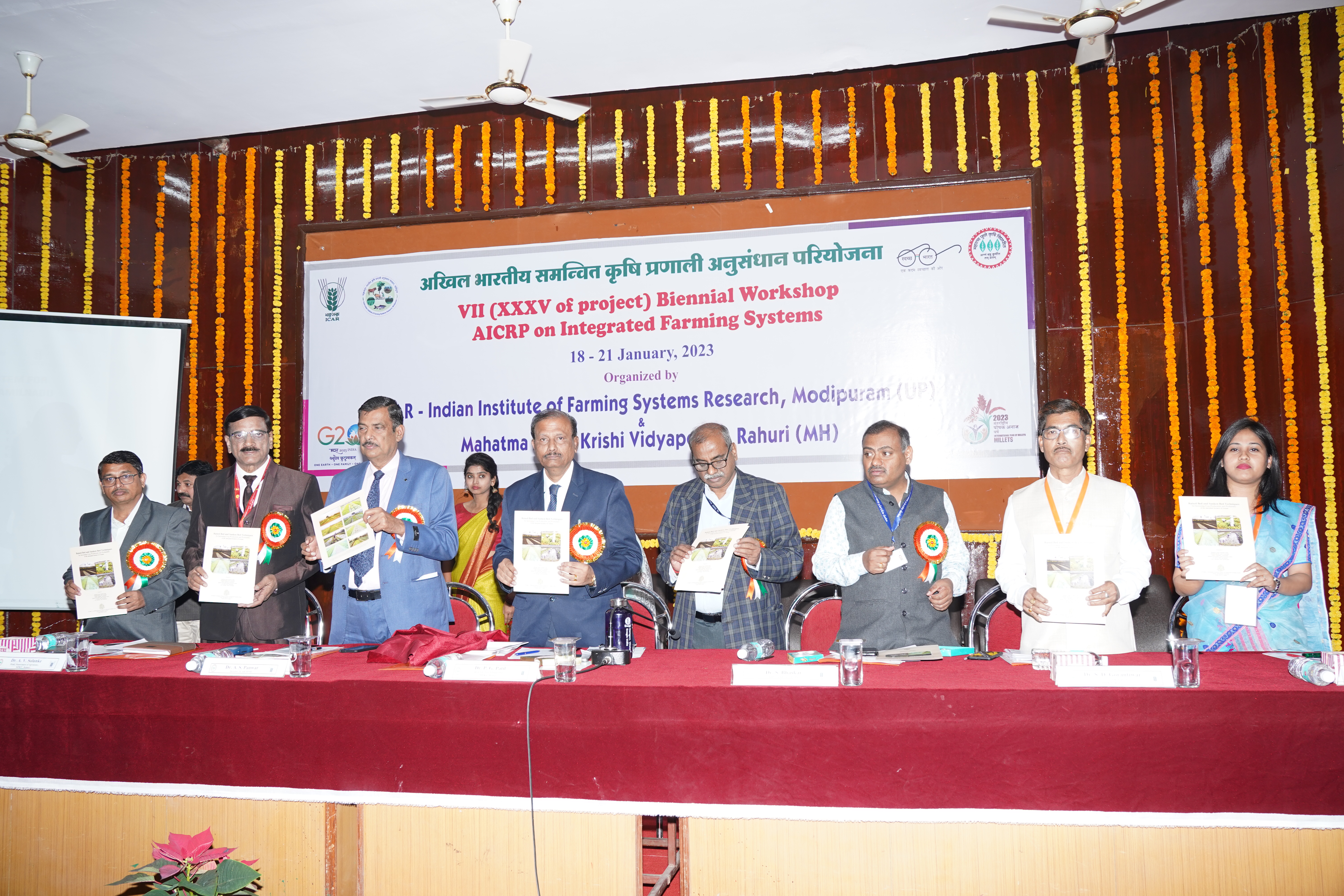 Inauguration of VII Biennial Workshop- AICRP on Integrated Farming Systems 18th January,2023