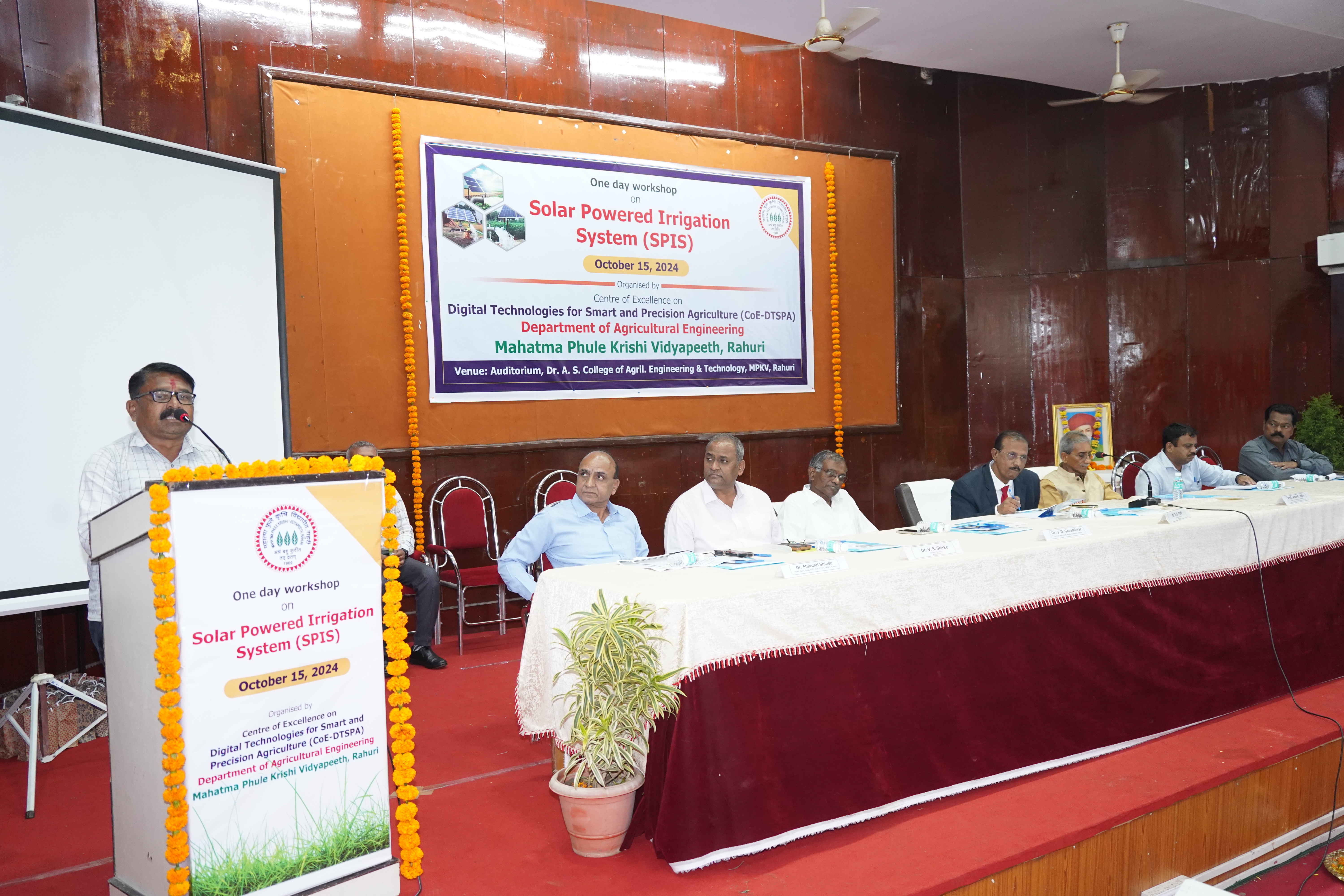 One Day Workshop on Solar Powered Irrigation System