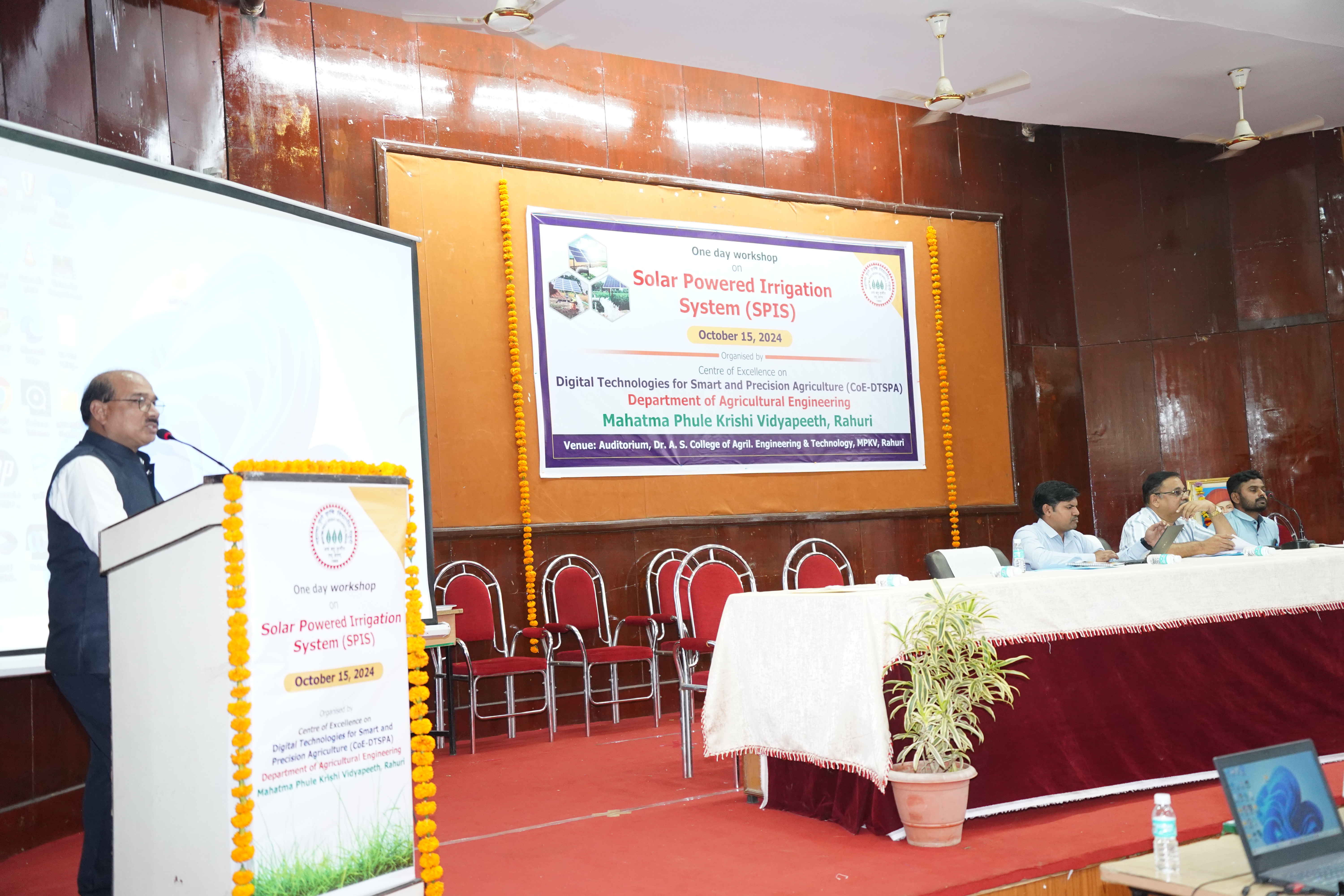 One Day Workshop on Solar Powered Irrigation System