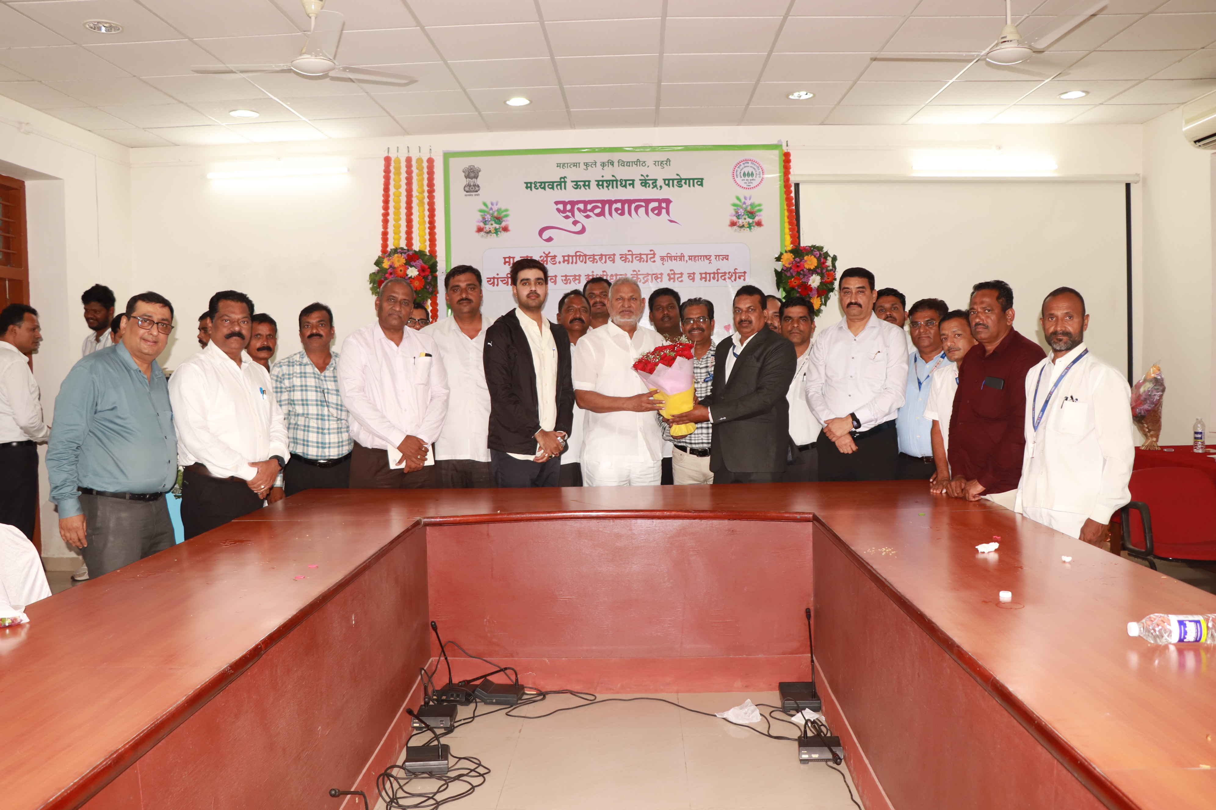 Empowering Sugarcane Innovation: Hon’ble Agril. Minister Shri Adv. Manikrao Kokate Visits CSRS, Padegaon – 25 May 2025